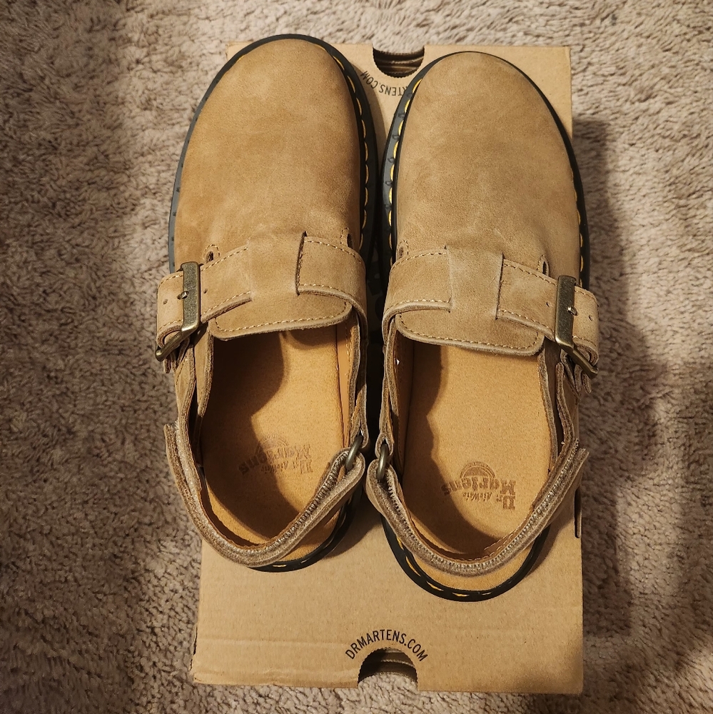 Dr. Martens Jorge II Savannah Tan Slingback Mules